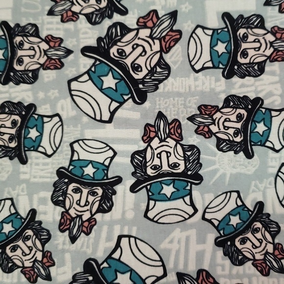 LuLaRoe Irma Shirt Women's XL Oversized Loose Fitting Long-Line 4th of July - Picture 4 of 12